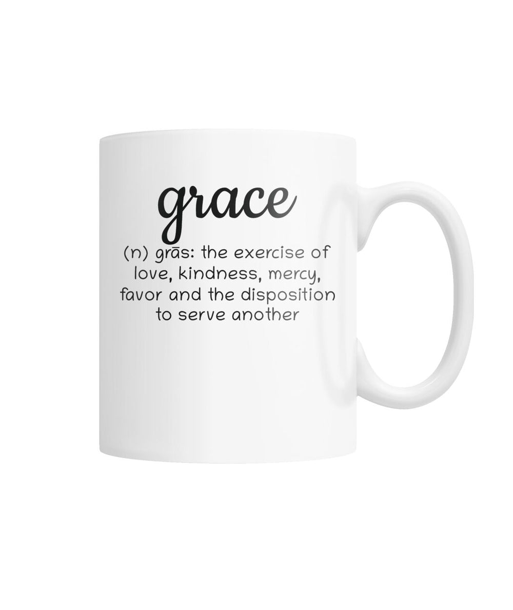 Grace White Coffee Mug