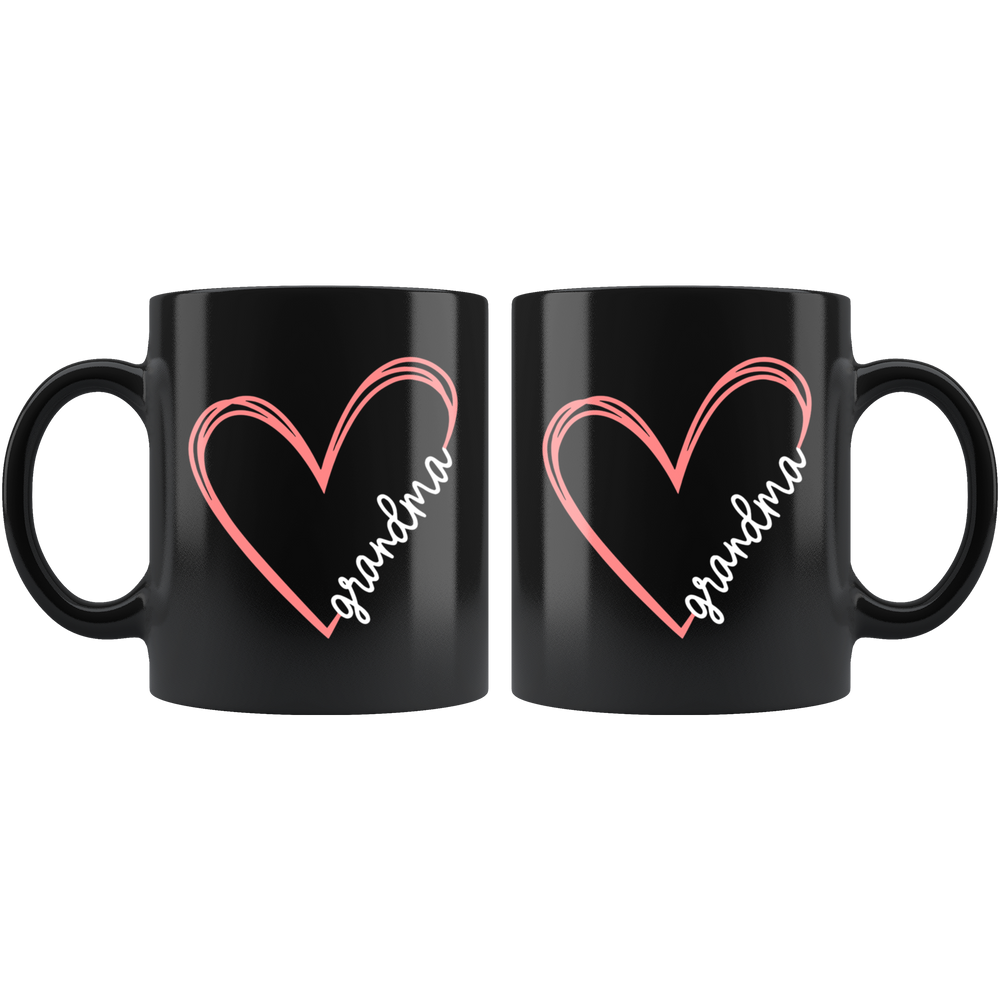 Grandma with heart cup