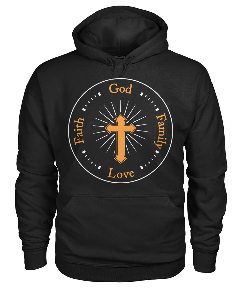 God love faith family hoodie