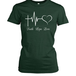 Faith love hope shirt