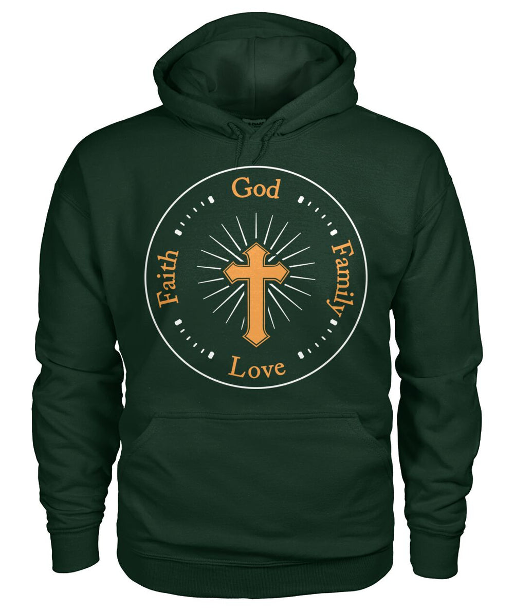 God love faith family hoodie