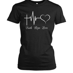 Faith love hope shirt