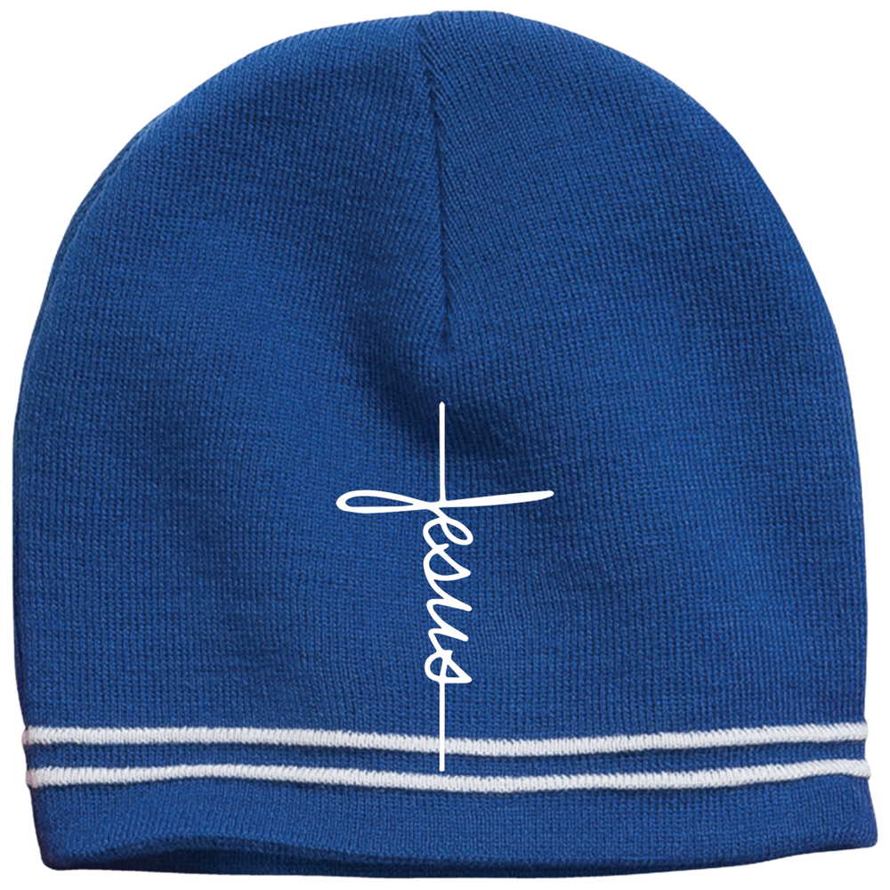 Jesus Cross Colorblock Beanie