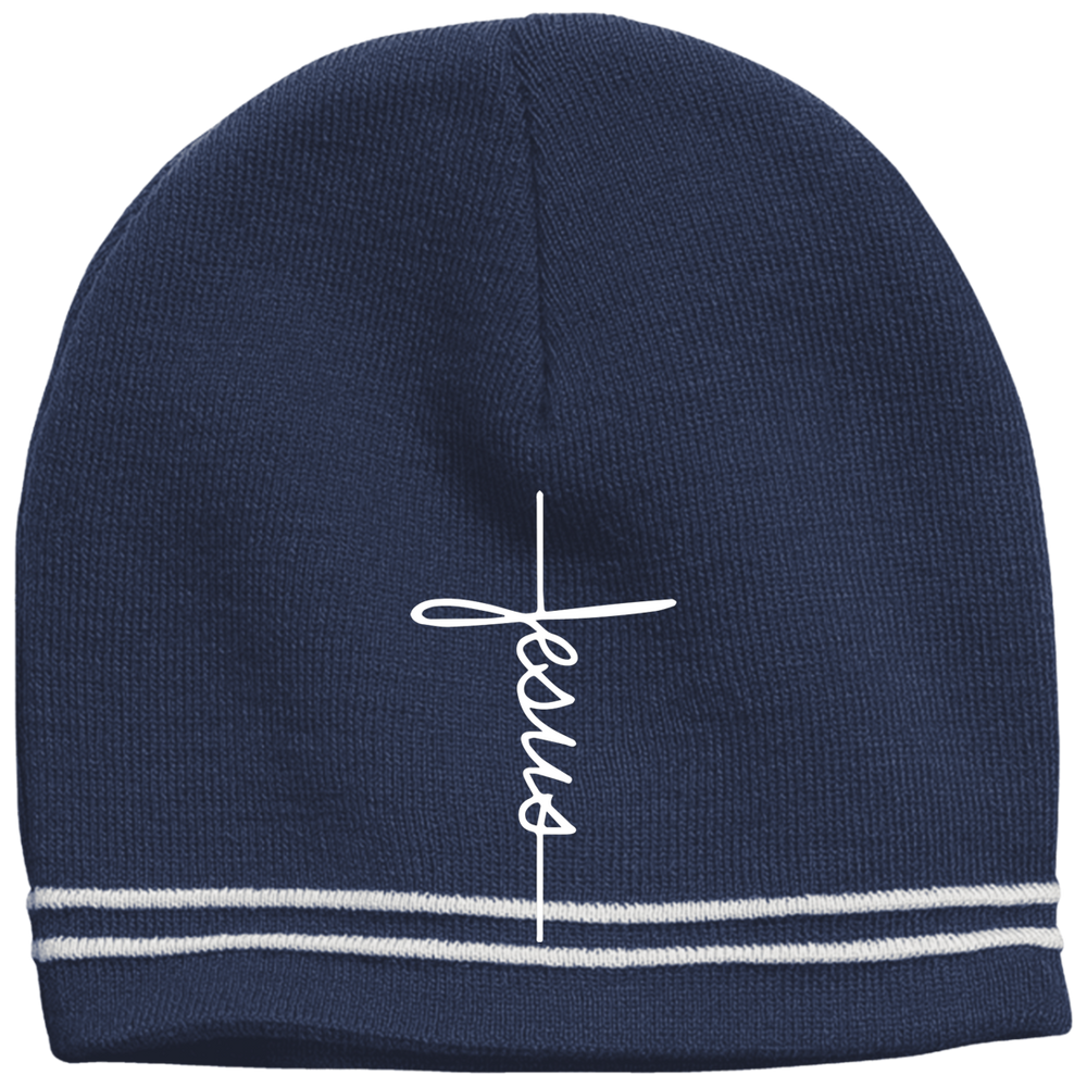 Jesus Cross Colorblock Beanie