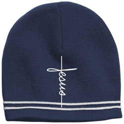 Jesus Cross Colorblock Beanie