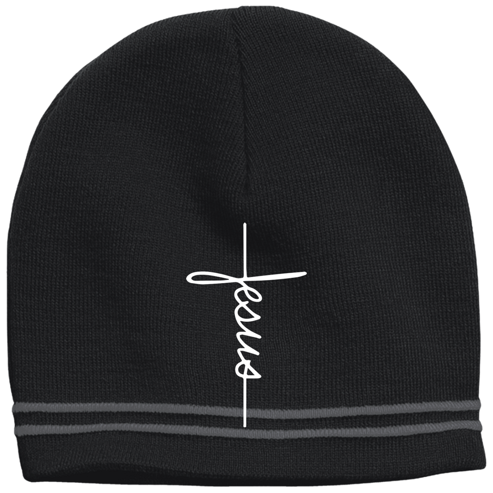 Jesus Cross Colorblock Beanie