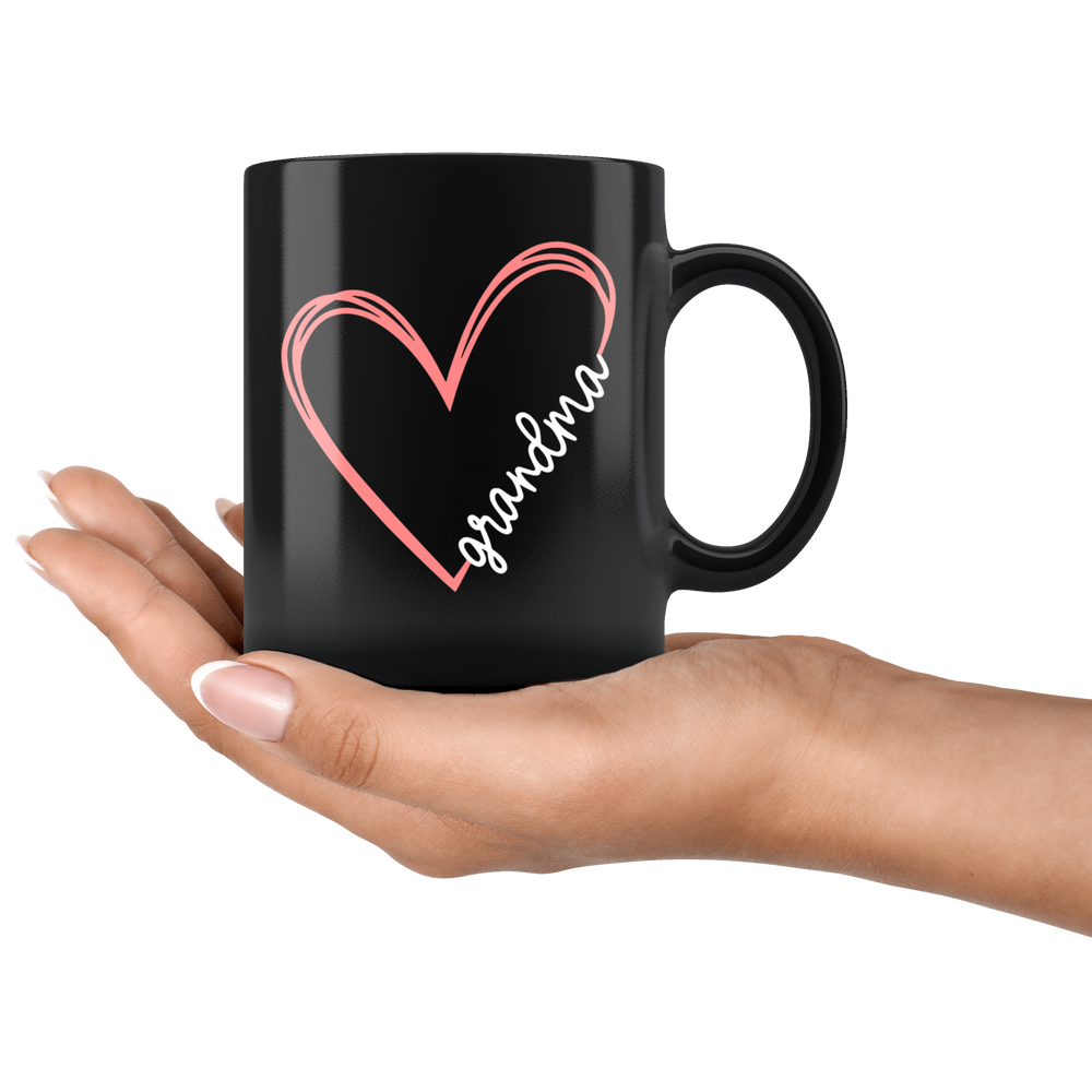 Grandma with heart cup