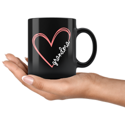 Grandma with heart cup