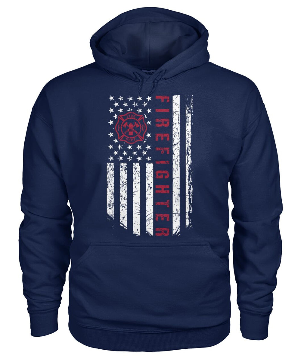 Firefighter flag shirt