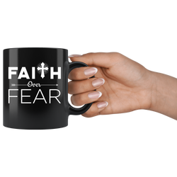 Faith over fear cup