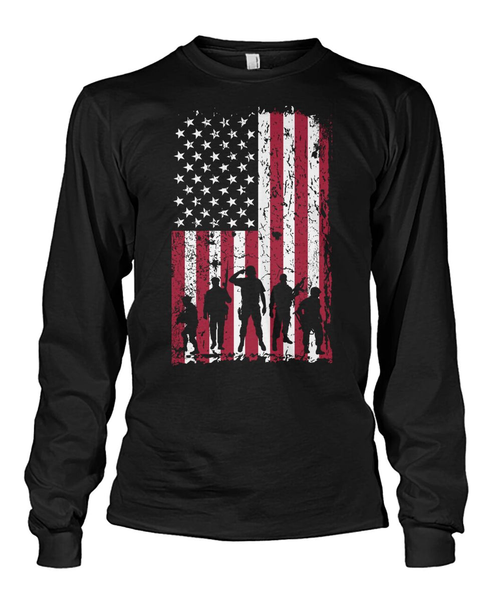 Military flag shirt