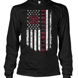 Firefighter flag shirt