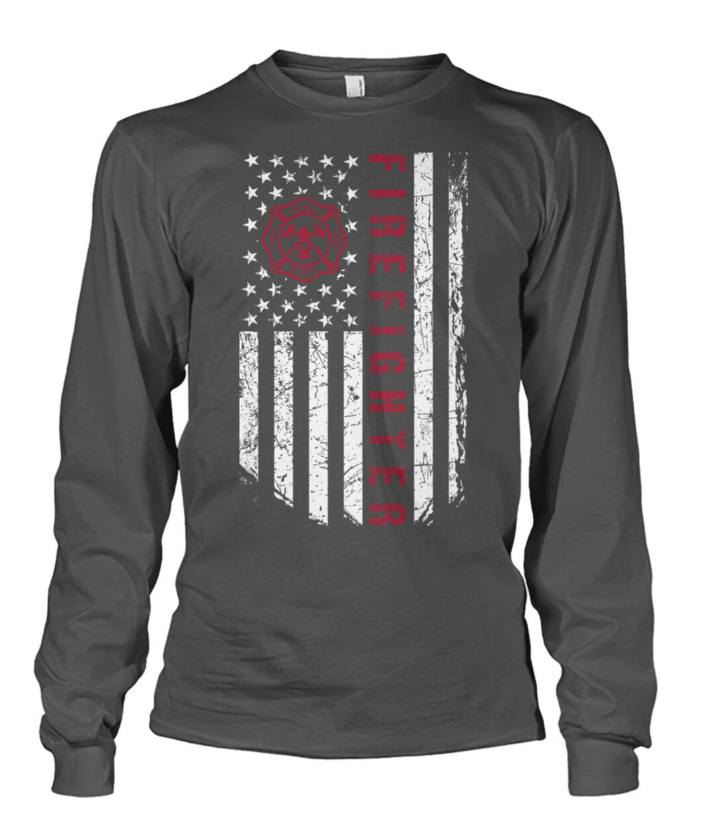 Firefighter flag shirt