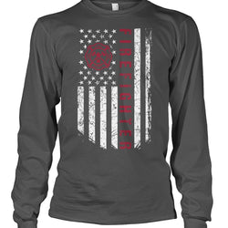 Firefighter flag shirt