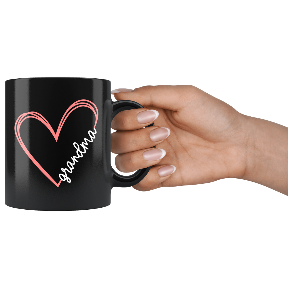 Grandma with heart cup