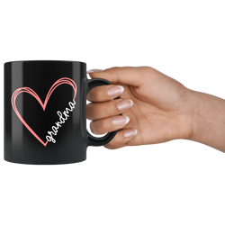 Grandma with heart cup